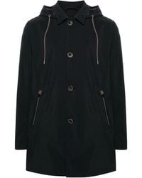 Herno - Button-Up Hooded Jacket - Lyst