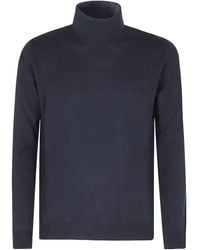 Roberto Collina - Turtleneck Long Sleeve Sweater - Lyst