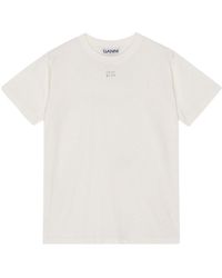 Ganni - Basic Jersey Embellished Relaxed T-Shirt - Lyst