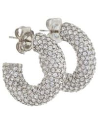 AMINA MUADDI - Cameron Mini Embellished Earrings - Lyst