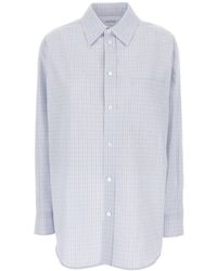 Bottega Veneta - Checked Buttoned Shirt - Lyst
