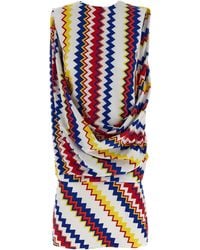 Missoni - Zig-Zag Sleeveless Mini Dress - Lyst