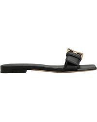 Tod's - Square-Toe Flat Sandals - Lyst