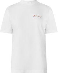 Off-White c/o Virgil Abloh - Crew Neck Short-Sleeve Cotton Tee - Lyst
