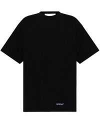 Off-White c/o Virgil Abloh - Scribble Diag Printed Crewneck T-Shirt - Lyst