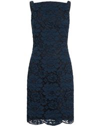 Patou - Floral-Lace Mini Dress - Lyst