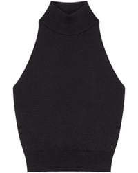 Givenchy - Mock-Neck Knit Halter Top - Lyst