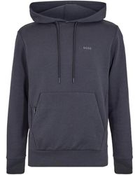 BOSS - Pullover Hooded Sweatshirt - Lyst