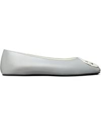 Tory Burch - Reva Logo-Plaque Ballet Flats - Lyst