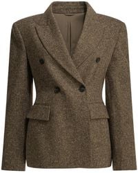 Brunello Cucinelli - Double Breasted Jacket - Lyst