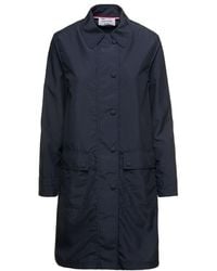 Thom Browne - Long Sleeved Button Fastened Coat - Lyst