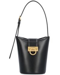 Ferragamo - Ferragamo Trifolio Logo Plaque Tote Bag - Lyst