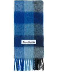 Acne Studios - Checked Fringed-Edge Scarf - Lyst
