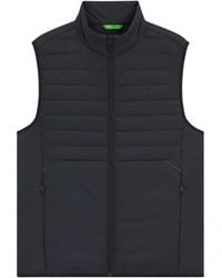 BOSS - Quilted Zip Vest - Lyst