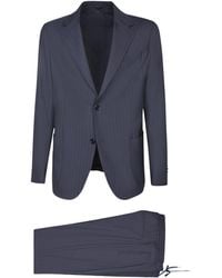 Lardini - Single Breasted Pinstriped Two-Piece Suit - Lyst