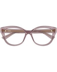Chloé - Chloé Eyewear Cat-Eye Frame Glasses - Lyst