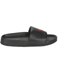 Polo Ralph Lauren - Embroidered Logo Slides - Lyst