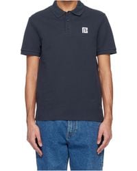 Balmain - Logo Embroidered Short-Sleeve Polo Shirt - Lyst