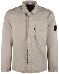 Stone Island - Compass Patch Long-Sleeved Jacket - Lyst