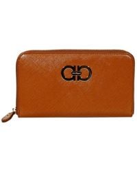 Ferragamo - Logo Details Wallet - Lyst