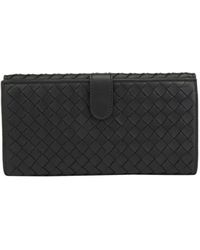 Bottega Veneta - Weave A Logo Wallet - Lyst