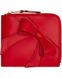 Comme des Garçons - Comme Des Garçons Wallet Big Bow Zipped Wallet - Lyst