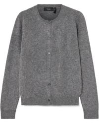 Theory - Brushed Cashmere Cardigan - Lyst