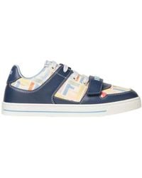 Fendi - Ff-Logo Touch-Strap Sneakers - Lyst