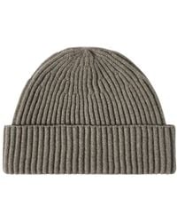 Brunello Cucinelli - Cashmere English Rib Double Knit Beanie Hat - Lyst