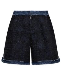 DSquared² - Denim-Trimmed Tweed Shorts - Lyst