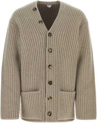 Bottega Veneta - Button Up Ribbed Cardigan - Lyst