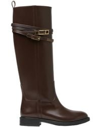 Fabiana Filippi - Buckled Knee-High Boots - Lyst
