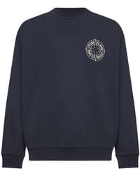 Stone Island - Logo Printed Crewneck Sweatshirt - Lyst