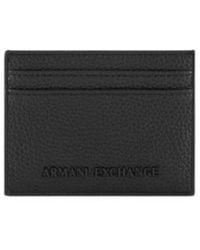 ARMANI EXCHANGE - Smooth Texture Card Holder - Lyst