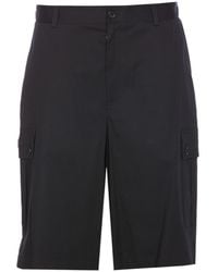 Dolce & Gabbana - Logo Plaque Cargo Shorts - Lyst