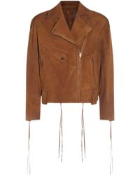 Salvatore Santoro - Zip Detailed Leather Jacket - Lyst