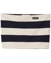 Miu Miu - Striped Jersey Top - Lyst