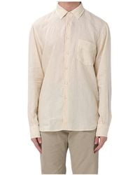 Aspesi - Long-Sleeve Linen Shirt - Lyst