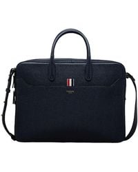 Thom Browne - Logo-Printed Top Handle Laptop Bag - Lyst