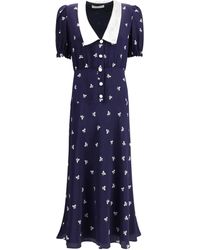 Alessandra Rich - Bow Patterned Dress - Lyst