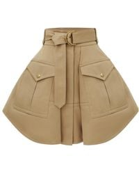 Zimmermann - Clash Drill Utility Mini Skirt - Lyst