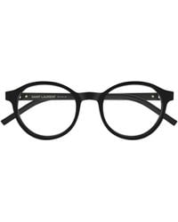Saint Laurent - Eyewear Round Frame Glasses - Lyst