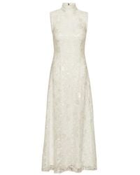 ROTATE BIRGER CHRISTENSEN - Sequin-Lace Maxi Dress - Lyst