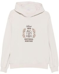 Brunello Cucinelli - Logo-Embroidered Sequin-Embellished Hoodie - Lyst