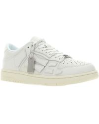 Amiri - Skel Top Panelled Lace-Up Sneakers - Lyst