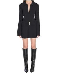 The Attico - The V-Neck Mini Dress - Lyst