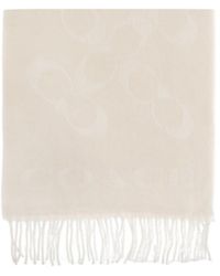 COACH - Fringed Logo Scarf - Lyst