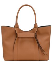 Longchamp - Large 3D Leather Tote Bag - Lyst