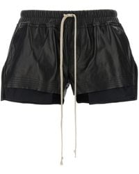 Rick Owens - Vent Detail Drawstring Shorts - Lyst