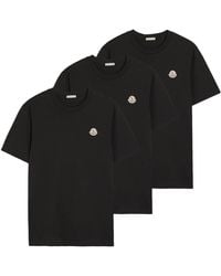 Moncler - Short-Sleeve 3 Pack T-Shirts - Lyst